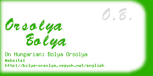 orsolya bolya business card